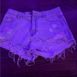 Distressed Denim Women's Shorts